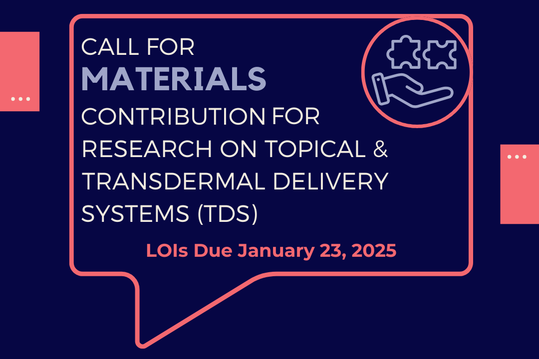 Graphic for Call for Materials Contribution